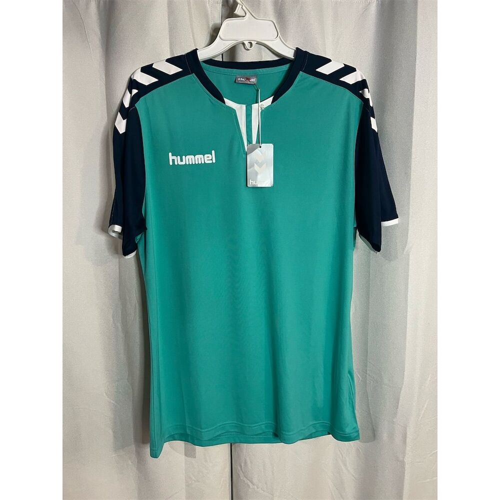 Hummel Men's L Soccer Jersey Multicolor Short Sleeve Lightweight